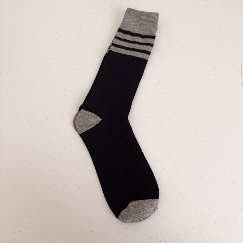 Black and Gray Men's Sock